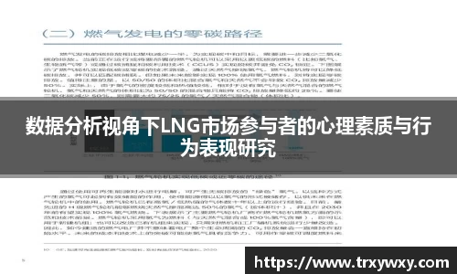 数据分析视角下LNG市场参与者的心理素质与行为表现研究