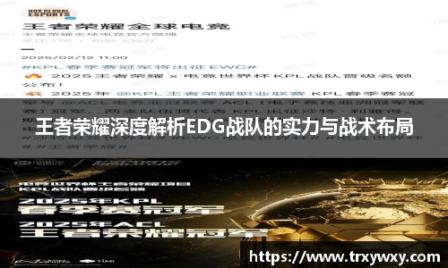 王者荣耀深度解析EDG战队的实力与战术布局