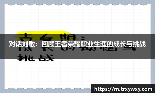 对话刘敏：回顾王者荣耀职业生涯的成长与挑战
